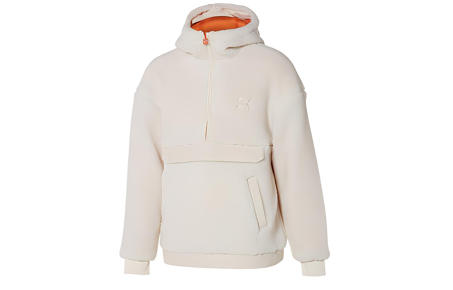PUMA Jackets Women s Ecru Hooded Moderate Other 929822-01 L