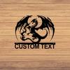 Metal Dragon Wall Art, Gothic Fantasy Decor, Mythical Creature Sign, Dragon Lover Gift, Home Room Decoration