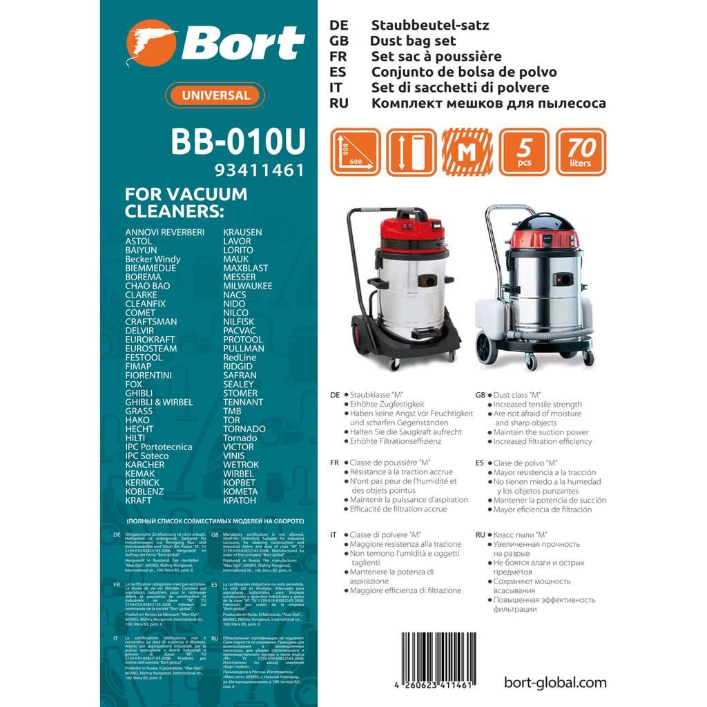 A Set Of Dust Bags Bort Flex  Makita  Milwaukee  Bb-010u