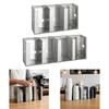 Cup Dispenser Holder Organizer Lid Storage Rack Divider Stainless Steel Space Saving