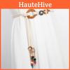 Chic Cotton Rope Waist Belt For Women Versatile Decorative Fashion Accessory In Beige