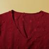 Plus Size Summer Casual V Neck Short Sleeve Tshirt Top Women
