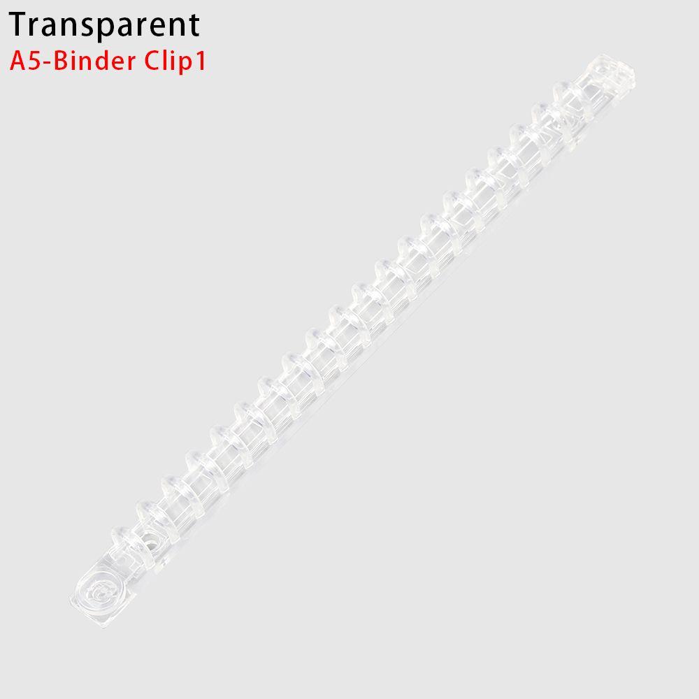File Folder Refillable Plastic Clear Notebook Paging Separator Notepad Loose-leaf Cover Ring Binder