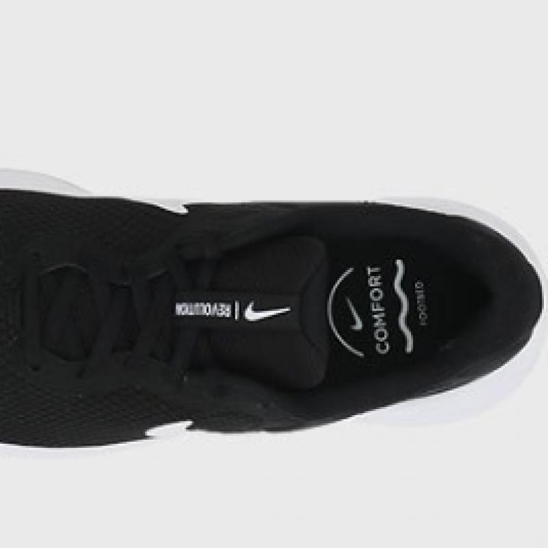 Nike Sport Shoes Revolution 7 Mens Black White Fb2207 001