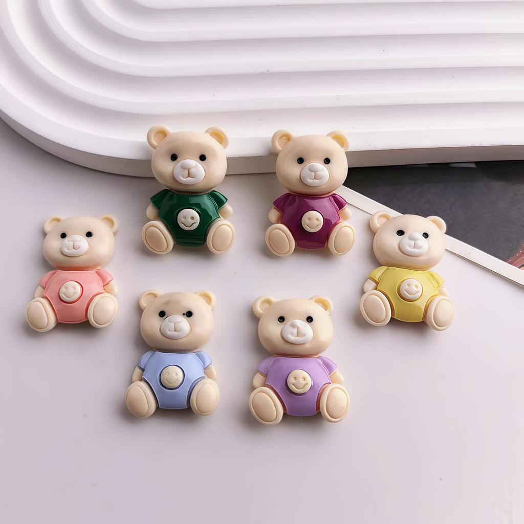 Cartoon Mary Bear Resin Shoe Charms & DIY Accessories