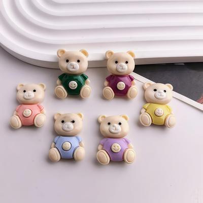 Cartoon Mary Bear Resin Shoe Charms & DIY Accessories