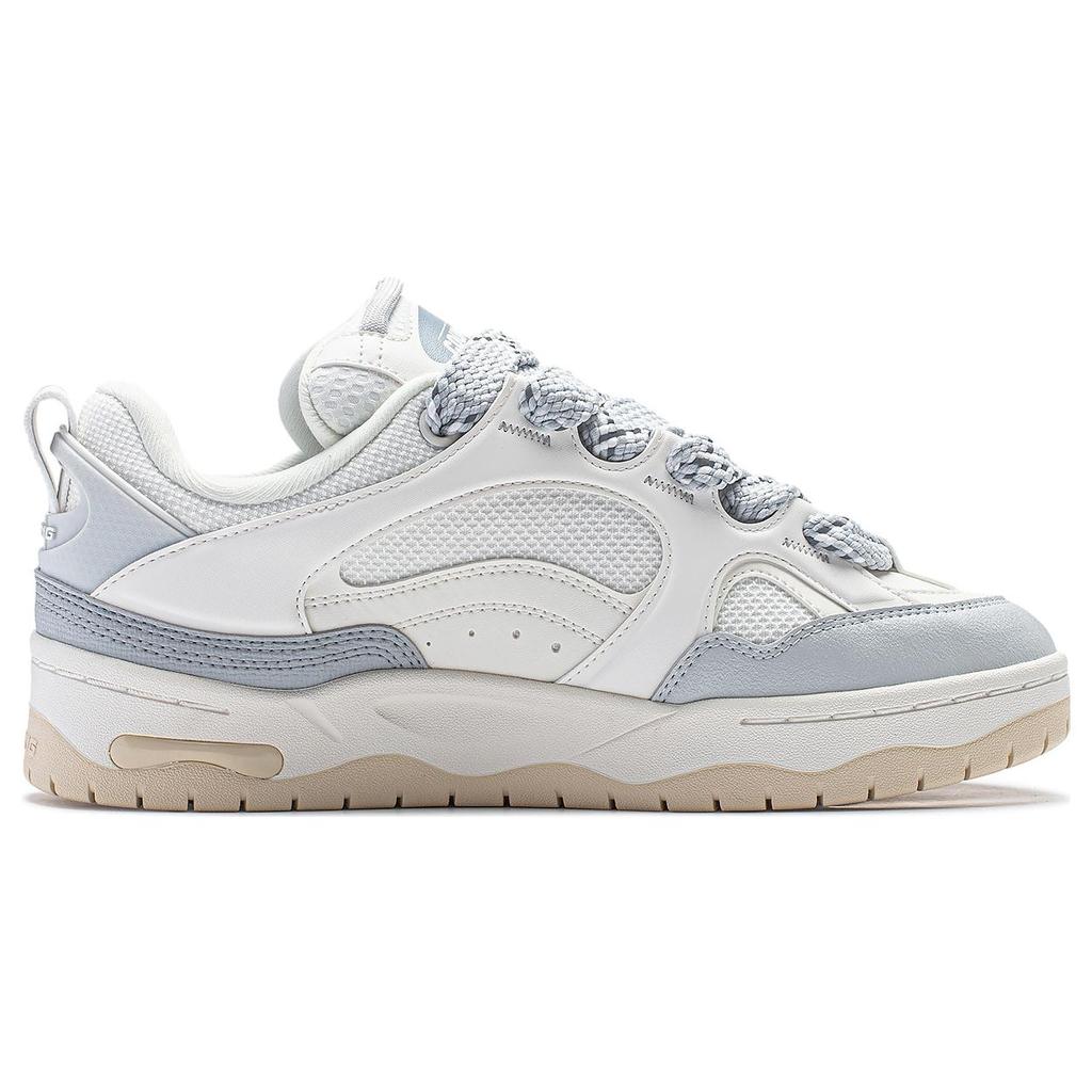 New LiNing CF Reputation Cushioning Anti-Slip And Wear-Resistant Low-Top Casual Shoes Women's Mist White AGCT330-5