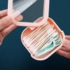 1PC Desktop Miscellaneous Plastic Storage Box Multifunctional Press Type Cotton Swab Box Storage Box Hair Clip Storage Box Coins