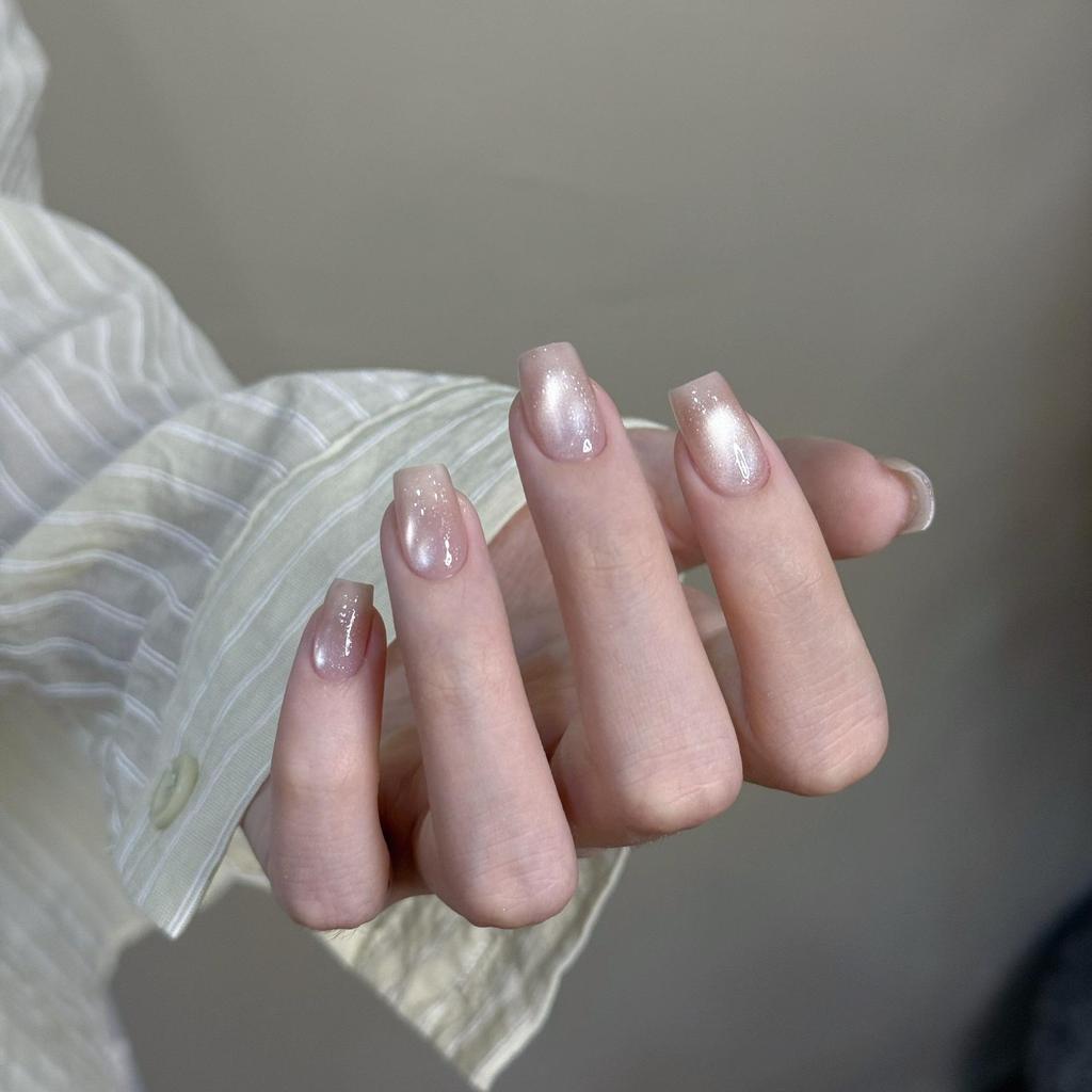 President Hua Little Black Bottle Leveling Gel: Satin Porcelain White Cat Eye & Crystal Whitening Gel Polish, 60 Colors