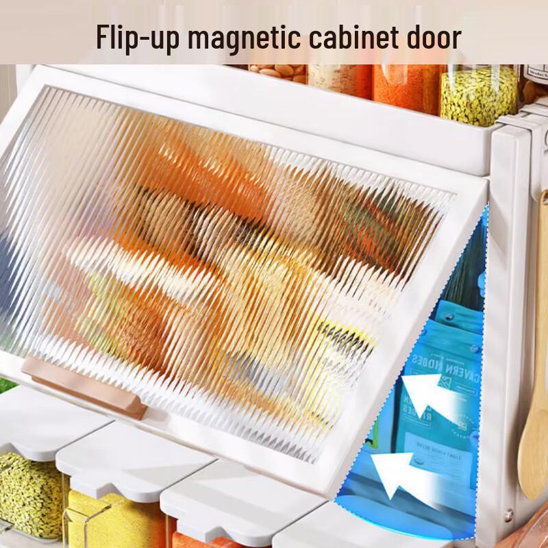 Bieying Countertop Storage Rack with Spice Jars