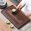 Engrave Pattern Chinese Kungfu Tea Tray Bamboo Drain Tea Table Simple Tea Drainage Board  Office