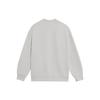 Li-Ning X Jackie Chan Co-Branded Kung Fu Series Pure Color Loose Round Neck Pullover Sweatshirt Unisex Tops White AWDS301-1