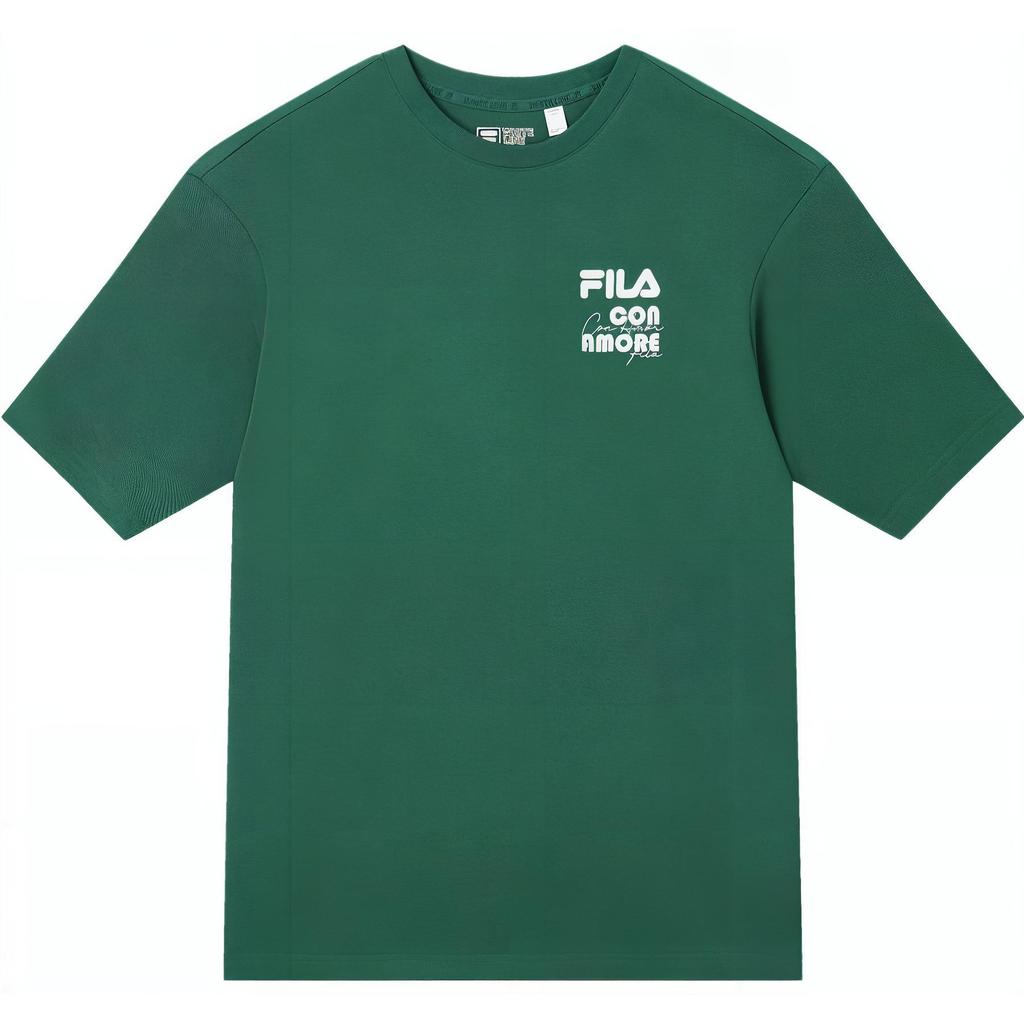 New FILA T Shirts Unisex Green F11U329103F-GN