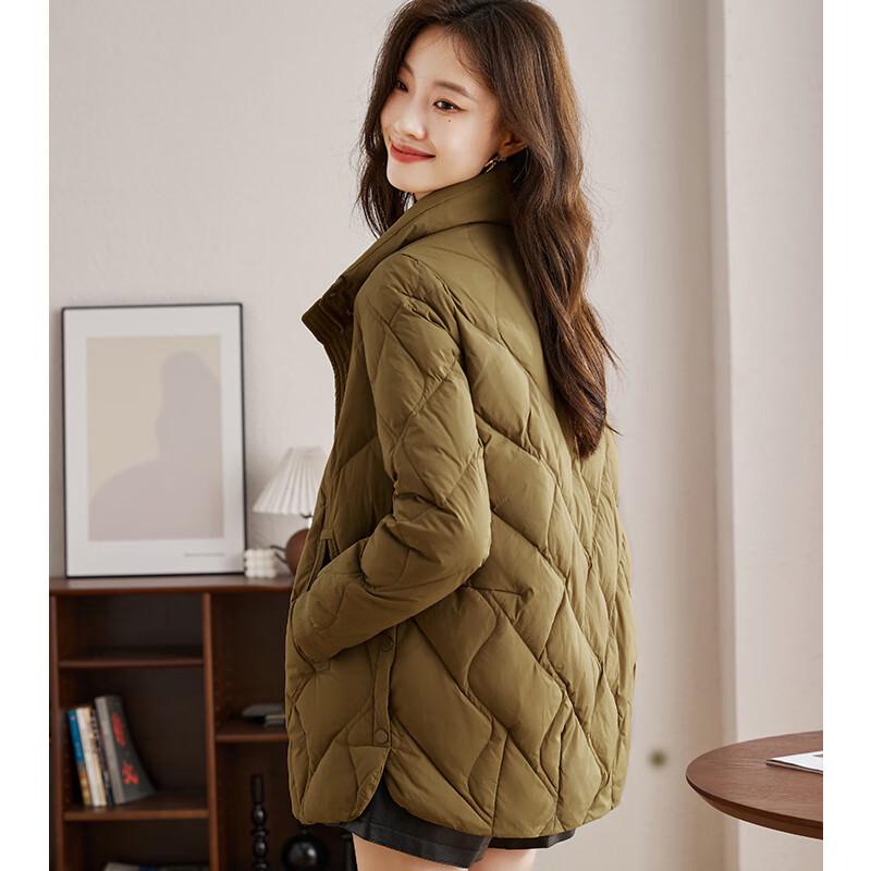Women's Fashion Casual White Duck Down Jacket