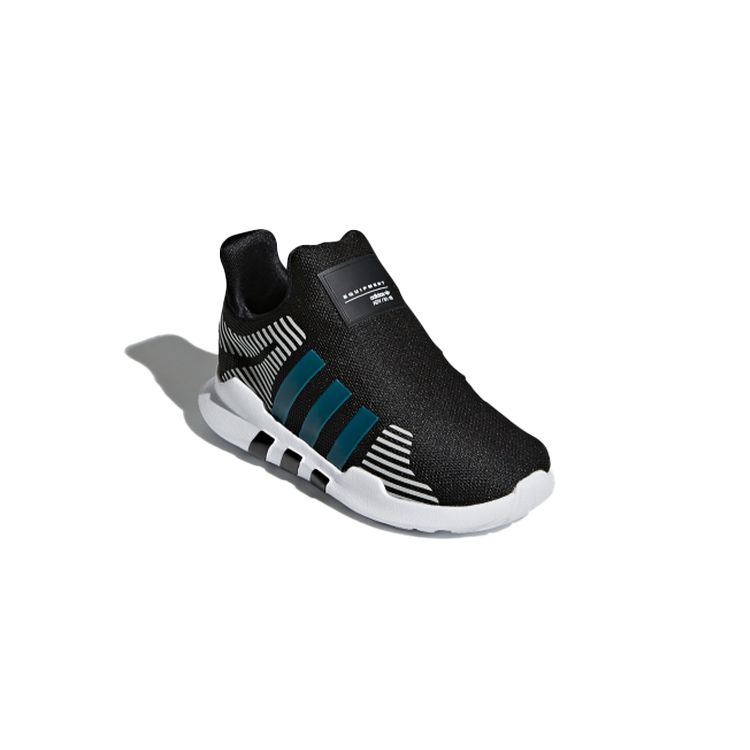 Adidas Originals Eqt Adv 360 I Fabric Comfortable Versatile Non-Slip Durable Low-Top Walking Shoes Baby Shoes Black Green CQ2872