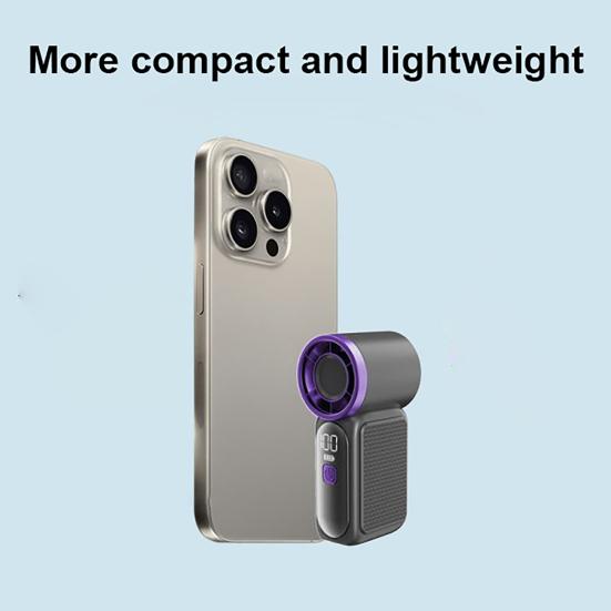 Handheld Fan Portable Mini Fan with Long-Lasting Battery USB Rechargeable Personal Fan for Outdoor Travel Commuting Office Cooling Powerful Airflow