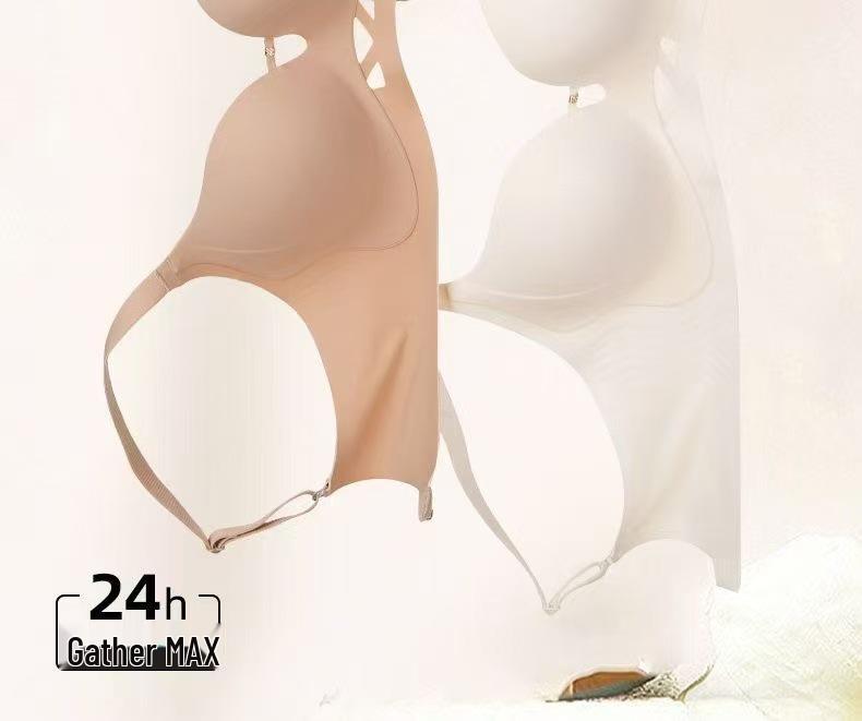 Wirefree Seamless Push-Up Bra: Invisible, Anti-Sag, Side Support for Small Busts.