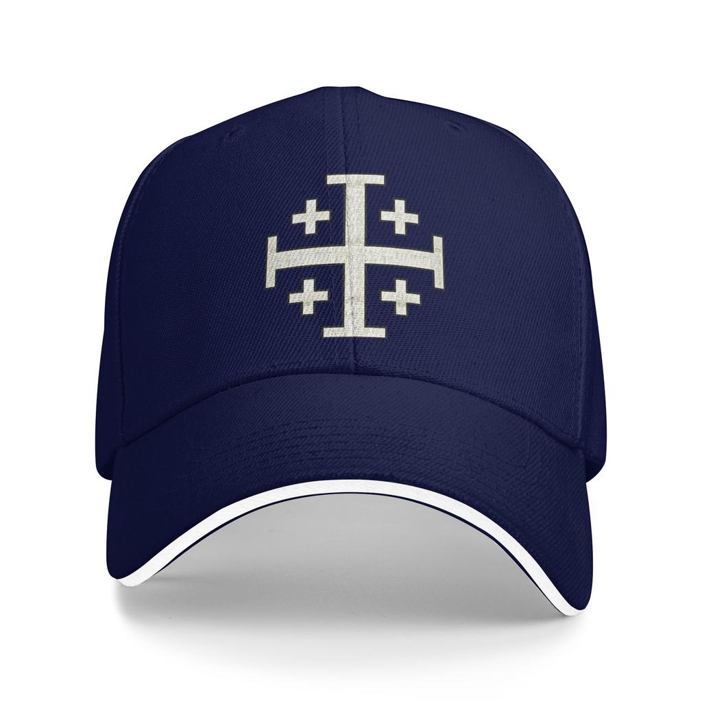 Chevalier Croix de Jérusalem Chrétien Sandwich Casquette de Baseball Vintage Templier Jésus Unisexe Réglable Casquette Soleil Sport Entraînements Chapeaux