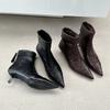 Stiefeletten für Damen Spitz zulaufend Mode Luxusschuhe Hohe Absätze Sexy Damen Pumps 2025 Winter Party Elegant Botas Para Mujer