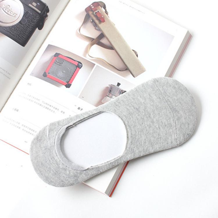 

Мужские однотонные хлопковые носки-невидимки на 168 иглах - Дышащие, Влаговпитывающие, Низкие, Носки-лодочки с силиконовой вставкой для лета One Size