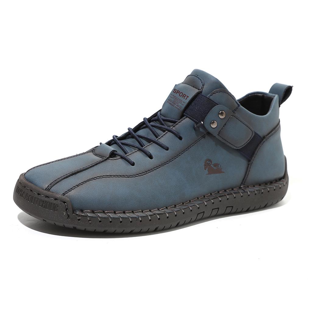 Hot Selling Plus Size Men's and Women's Mid Top Martin Boots Outdoor Casual Shoes Workwear Stitching Men's Shoes 9880