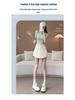 2025 Trendy High Waist White Denim A-line Bodycon Mini Skirt for Women