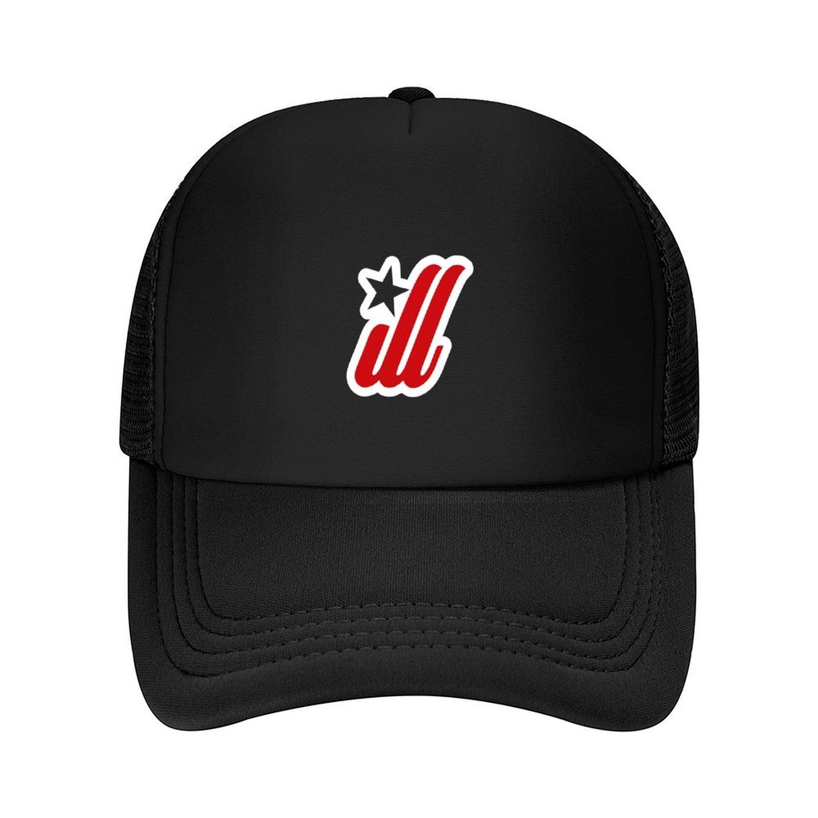 to ill design logo Baseball Cap Anime Trucker Cap Streetwear Rave Designer Unisex Womens