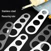 Stainless Steel 4-Hole Spaghetti Measurer Ruler