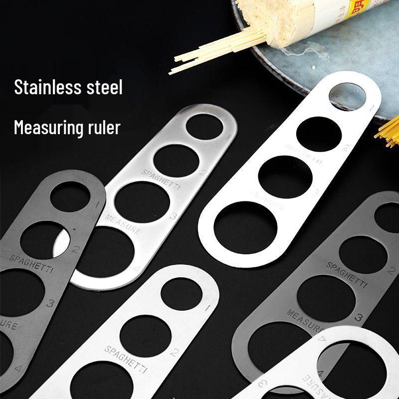 Stainless Steel 4-Hole Spaghetti Measurer Ruler