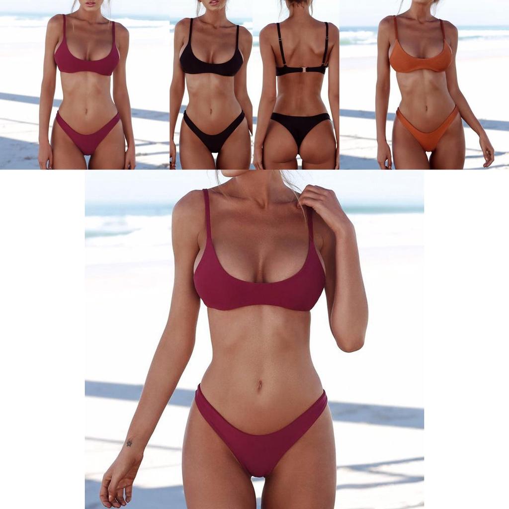 Stunning Sexy Women's Bikini Set With Padded Bra And Thong For Ultimate Comfort