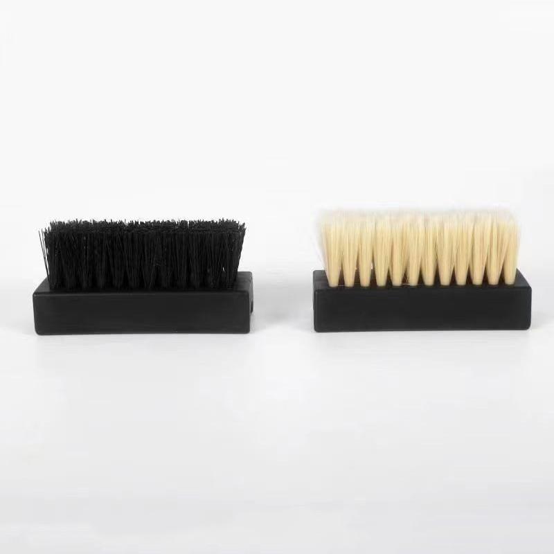 1 Pair Of Nylon Shoe Brushes, With Soft And Hard Bristles Suitable For Deep Cleaning, A Durable Household Shoe Care Tool.