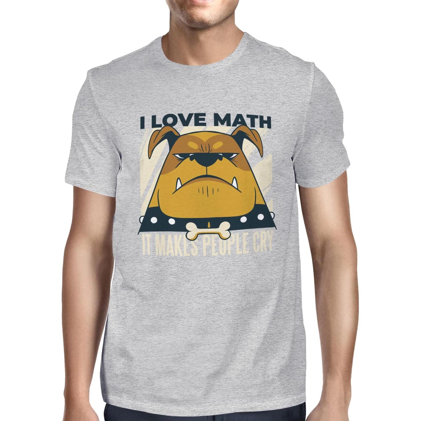 1Tee Mens I Love Math It Makes People Cry T-Shirt XS