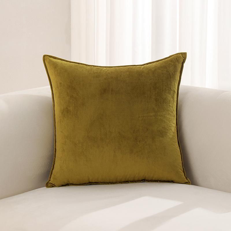 New Solid Color Dutch Velvet Edged Pillowcase Color Combination Sofa Cushion Pillowcase
