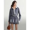 Plaid Ruffle Shirt Dress