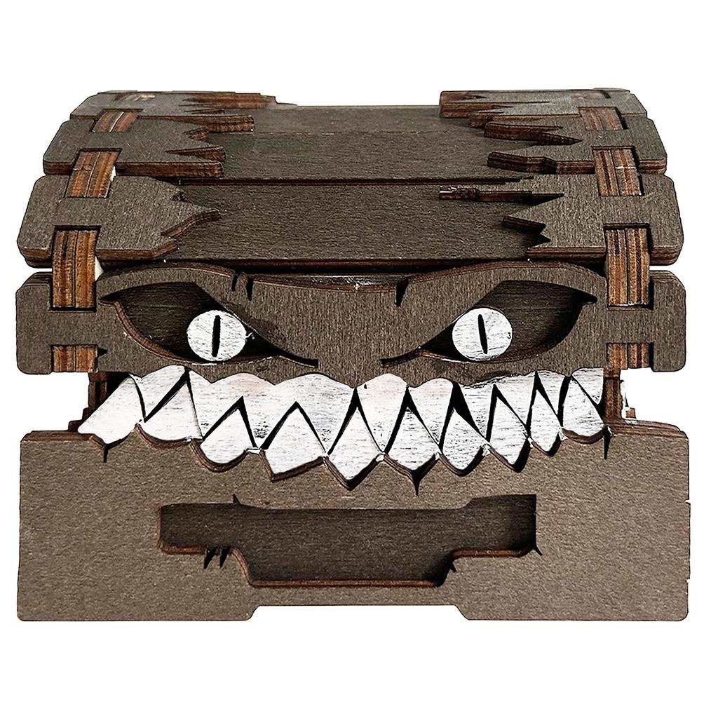 In Stock Wooden Mimic - Creative Monster Treasure Chest Box, Halloween Toy Gift for Dungeons & Dragons