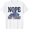Hot Fashion Casual Disney Lilo & Stitch Nope Not Today Sleepy Stitch T-Shirt S-4XL Summer