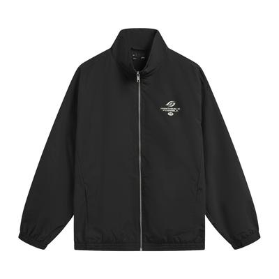 Li Ning Sport Lifestyle Serie Amerikanischer Retro Lässige Mode Vielseitig Einfarbig Locker Stehkragen Partnerjacke Unisex Jacke AJDW095-1