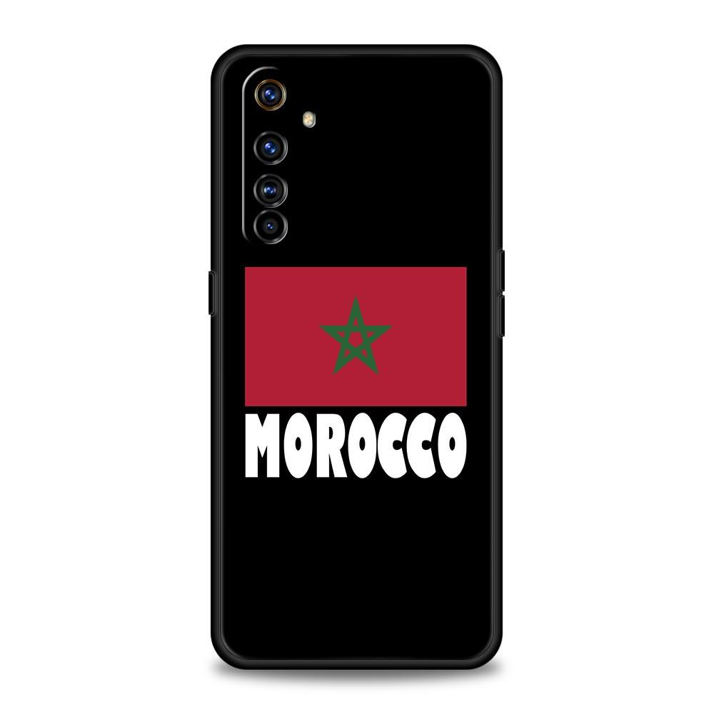 

Morocco Flag Soccer For Realme GT Neo2 3 Phone Case Cover For Realme 9 8 7 6 GT2 Pro Plus 5G 8i 9i C3 C21 C11 C25 C35 C21Y Coque Realme GT Neo2