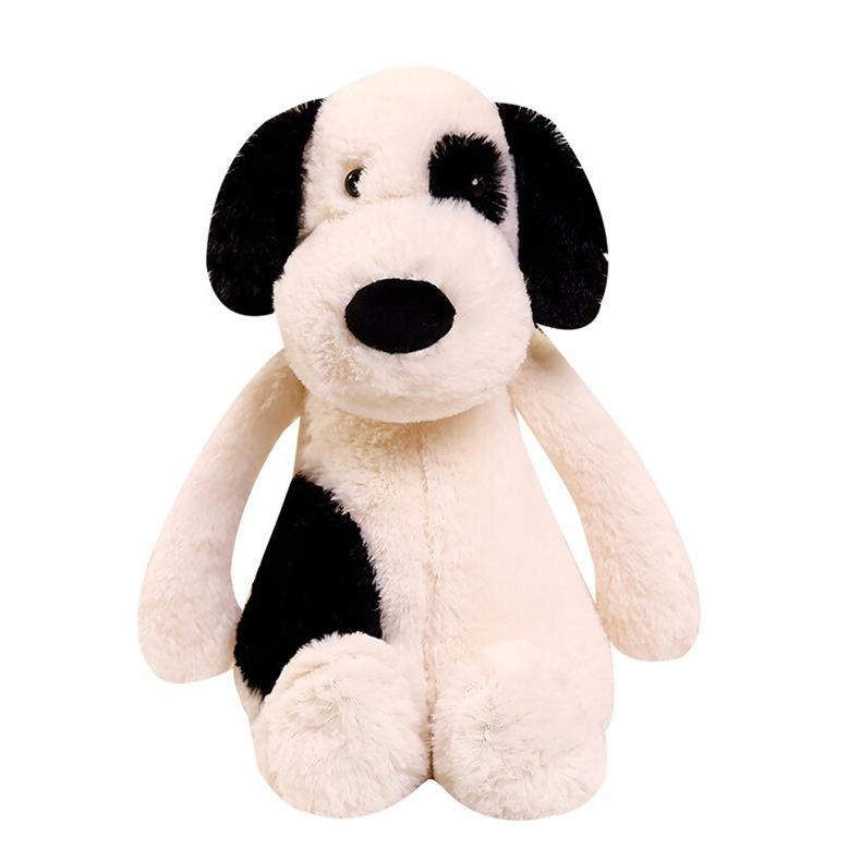 Cute Puppy Plush Toy Pirate Dog Doll Spot Black and White Puppy Girl Children's Birthday Gift