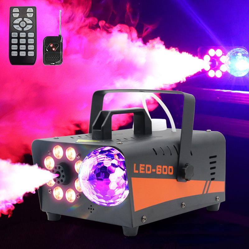 600W LED Magic Ball Nebelmaschine Mini Tragbar Halloween Nebelgenerator Bühne DISCO Atmosphäre Requisiten
