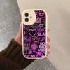 Neon Pattern Phone Case Hard Leather For iPhone 16 15 14 13 12 Mini 11 14 Pro Max Xs X Xr 7 8 Plus Fundas
