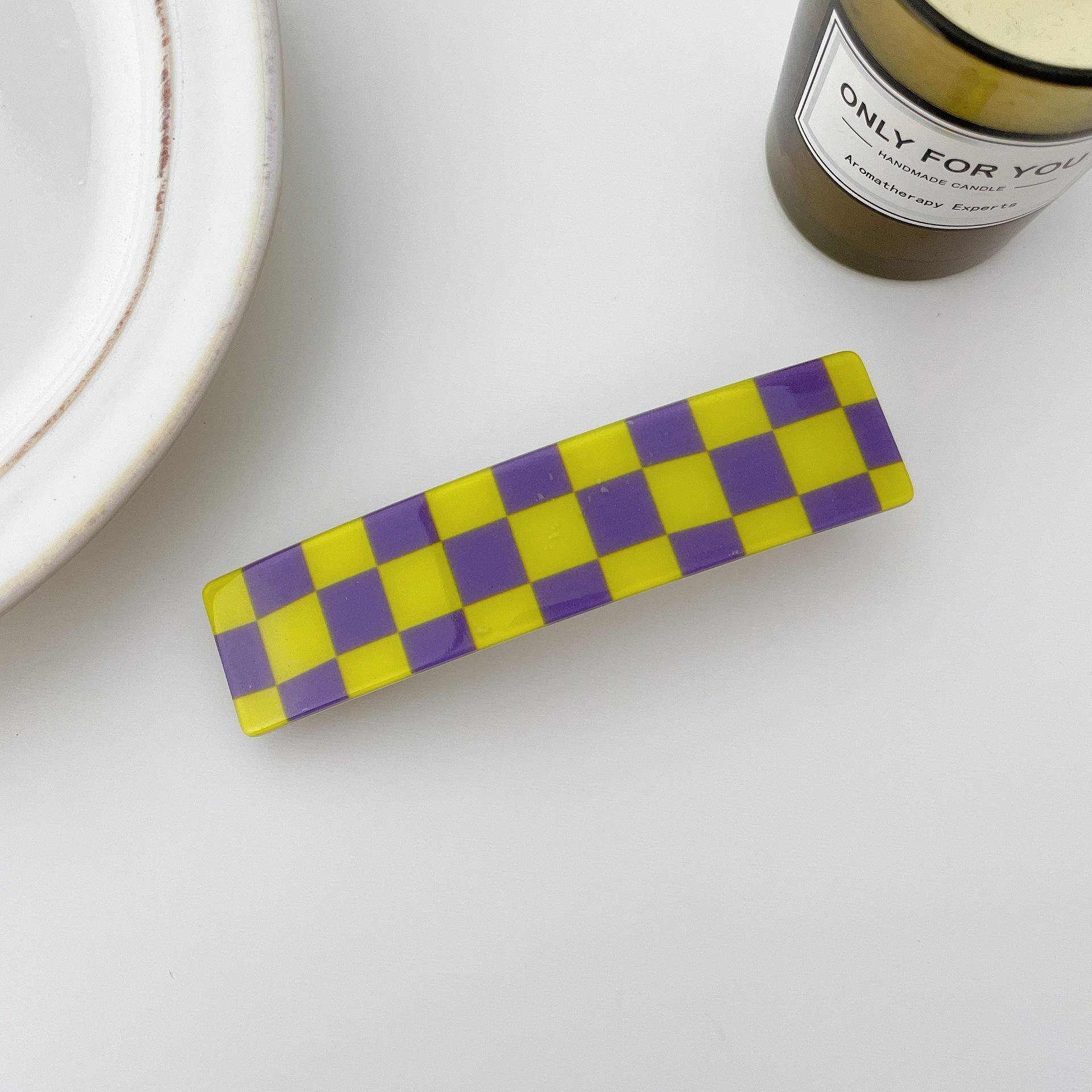 

Красивая винтажная квадратная заколка для волос в стиле 102 см для женщин, ручной работы из ацетатного материала, доступна в различных цветах, шик StyleT