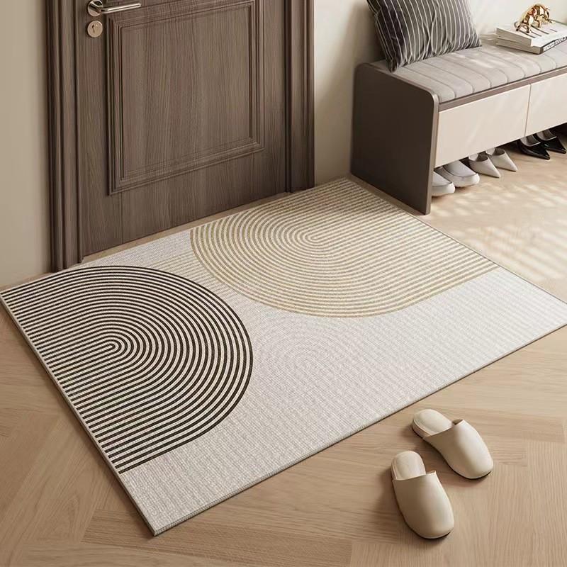 Modern Abstract Polyester Door Mat For Entryway And Home Decor