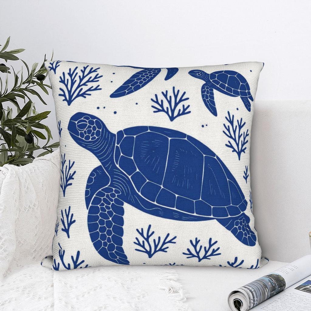 Sea Turtle Pillowcases Fashion Pillow Case For Living Room Bed Chair Soft Pillow Cover