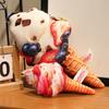 Simulation Ice Cream Plush Toy Soft Stuffed Food Delicious Dessert Doll Kids  Huggable Sleep Accompany Pillow Cushion Home Decor