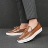 Mode Italienische Herren Slipper Business Leder Freizeitschuhe Hohe Qualität Slip On Fahrschuhe Quaste Kleiderschuhe Mokassins Übergröße 47
