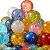 [Glittery Bouncing Balls] 20pcs Colorful Glittery Bouncing Balls-Assorted Rubber Party Favors,27mm Sparkling Multi-Colored Balls