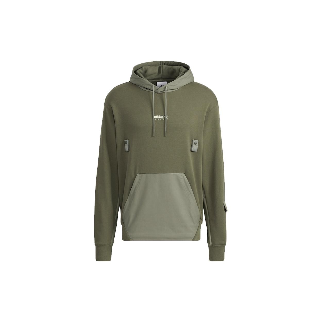 Men s adidas originals Adv Hoody Contrasting Colors Pocket Sports Olive HC0363 S