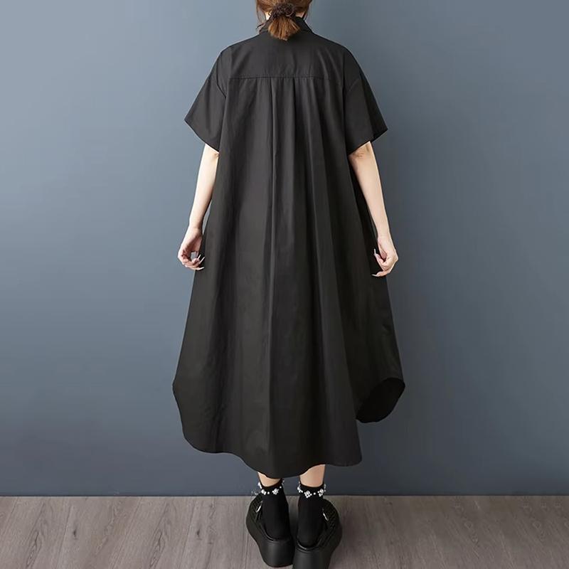 XITAO Patchwork Pocket Contrast Color Dress ZMY1371