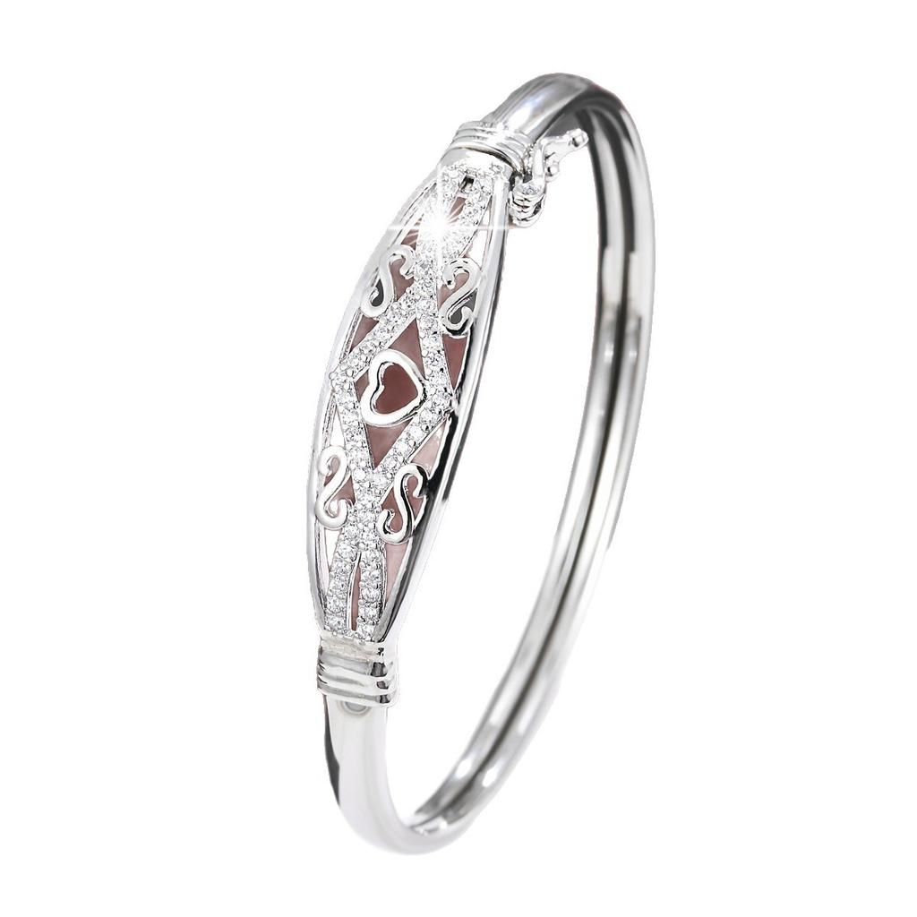 New Ins Trend Exquisite Hollow Love Simple Micro-paved Zircon Bracelet
